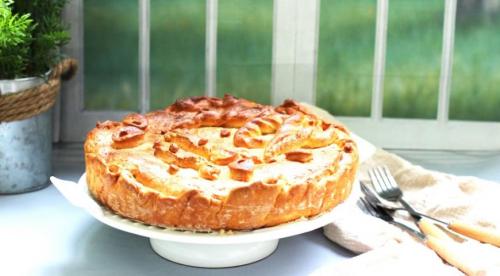 Пирог дрожжевой с рыбой и рисом 06