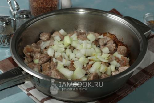 Вкусное сочетание: рассыпчатая гречневая каша с мясом в тыкве 03 Вкусное сочетание: рассыпчатая гречневая каша с мясом в тыкве 03