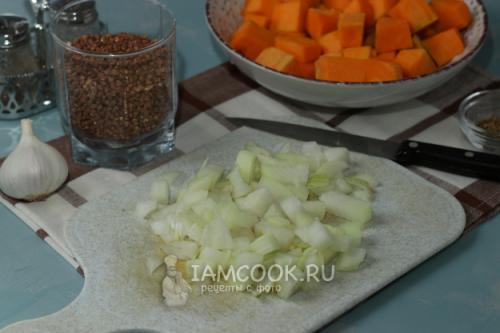 Вкусное сочетание: рассыпчатая гречневая каша с мясом в тыкве 02 Вкусное сочетание: рассыпчатая гречневая каша с мясом в тыкве 02