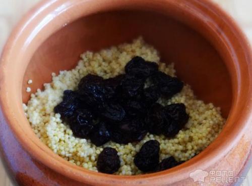 Пшенная каша с тыквой и изюмом в духовке. Рецепт: Пшенная каша с тыквой и изюмом в горшочке - В духовке