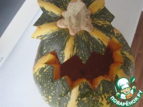 Гречневая каша в тыкве. Гречка с мясом, запеченная в тыкве