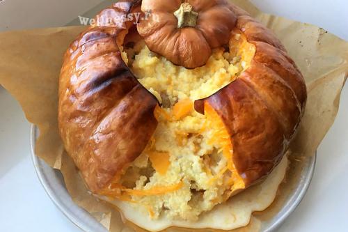 Пшенная каша в тыкве. Пшенная каша запеченная в тыкве