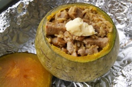 Пшенная каша в тыкве. Пшенная каша запеченная в тыкве 32