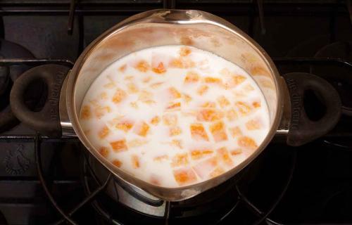 Рисовая каша в тыкве. Как приготовить рисовую кашу с тыквой в кастрюле на плите — рецепт молочной рисовой каши с тыквой с пошаговыми фото