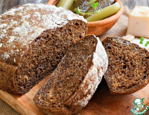 Ржаной ХЛЕБ с солодом Рецепт. Домашний черный ХЛЕБ на Солоде