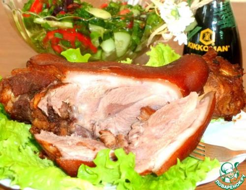 Какой маринад использовать для свиной рульки в медово-горчичном соусе. Свиная рулька Медово-горчичная