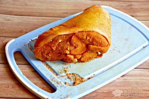 Какой должна быть температура духовки для приготовления свиной рульки в медово-горчичном соусе. Рецепт: Рулька в фольге - Запеченная в духовке в медово-горчичном соусе