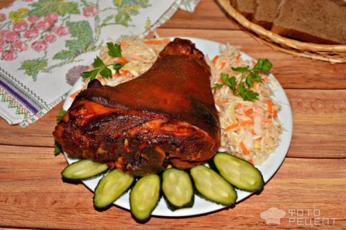 Какой должна быть температура духовки для приготовления свиной рульки в медово-горчичном соусе. Рецепт: Рулька в фольге - Запеченная в духовке в медово-горчичном соусе