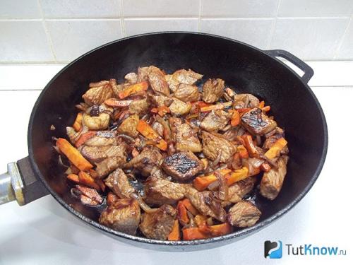 Тушеная свинина с солеными огурцами. Ингредиенты 34