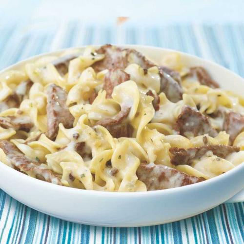 Бефстроганов с солеными огурцами. Бефстроганов с огурцами 09