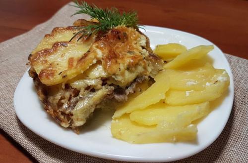 Картошка по-французски в духовке с мясом – 7 рецептов