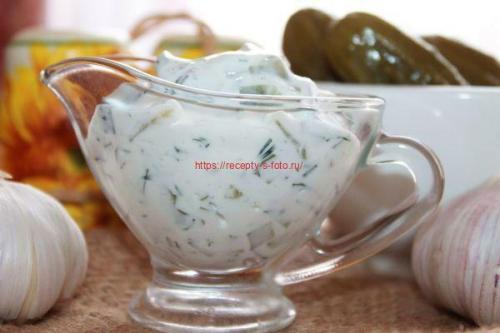 Соус из соленых огурцов. Способ приготовления