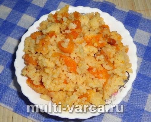 Вкусная и полезная молочная пшенная каша с тыквой и курагой: рецепт для мультиварки 07