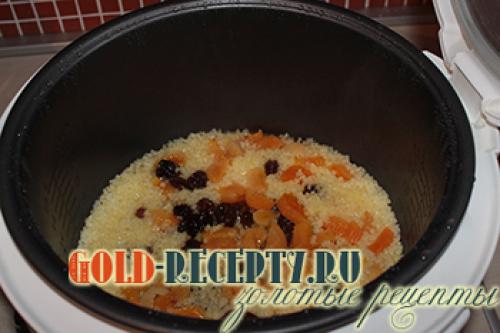 Удобный и вкусный завтрак: как приготовить пшенную кашу на молоке с сухофруктами в мультиварке 09 Удобный и вкусный завтрак: как приготовить пшенную кашу на молоке с сухофруктами в мультиварке 09