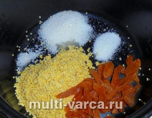 Вкусная и полезная молочная пшенная каша с тыквой и курагой: рецепт для мультиварки 04