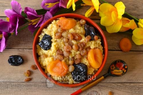 Изысканное блюдо для поста: рецепт постной пшенной каши с сухофруктами 29