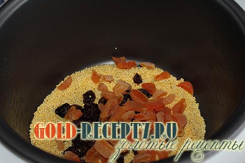 Удобный и вкусный завтрак: как приготовить пшенную кашу на молоке с сухофруктами в мультиварке 08 Удобный и вкусный завтрак: как приготовить пшенную кашу на молоке с сухофруктами в мультиварке 08