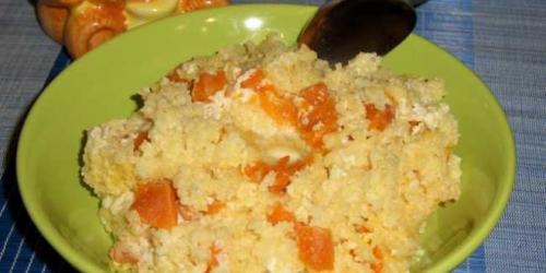 Рецепт: как приготовить вкусную молочную пшенную кашу с курагой 01