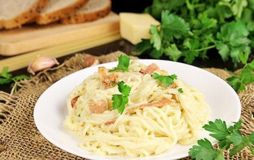 Паста Карбонара с беконом пошаговый рецепт. Классический рецепт пасты Карбонара с беконом и сливками