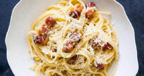 Паста карбонара с колбасками. Как приготовить пасту с охотничьими колбасками в сливочном соусе — рецепт очень простой и вкусной пасты с пошаговыми фото 19
